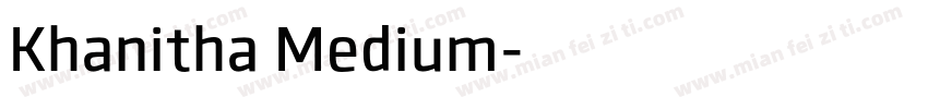 Khanitha Medium字体转换